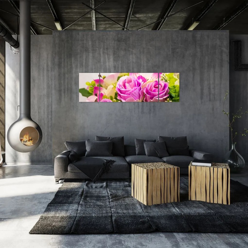 Obraz róż (170x50 cm)