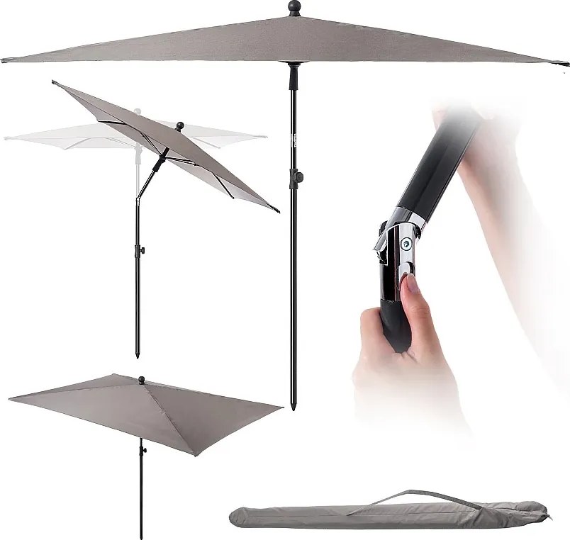 KADAX Parasol balkonowy Talaia teupe 210x140cm