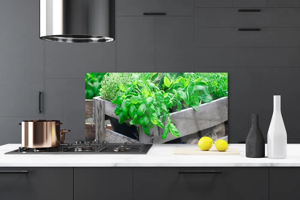 Szkło nad Blatem Botaniczny Splot Liści