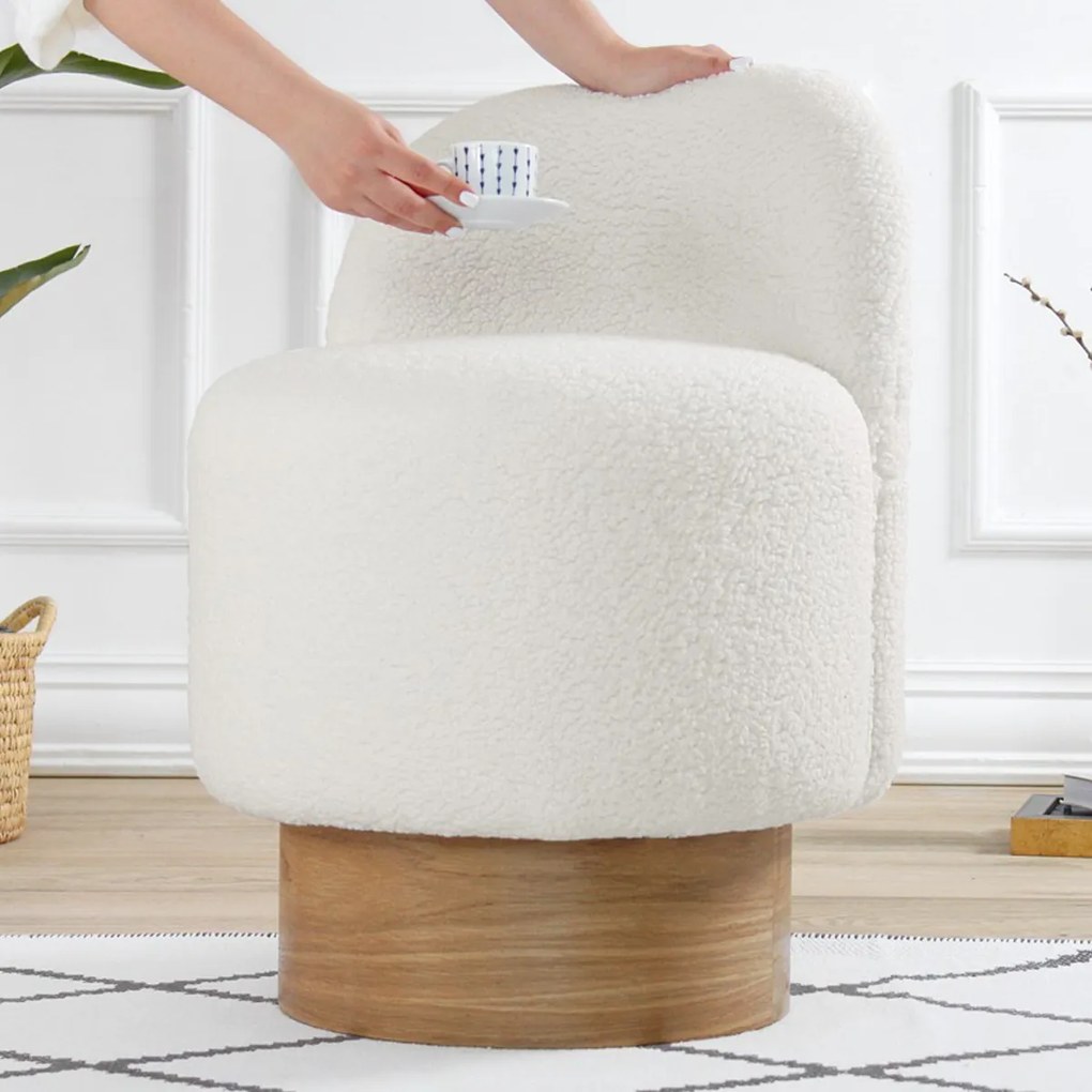 Taboret Monre Teddy White