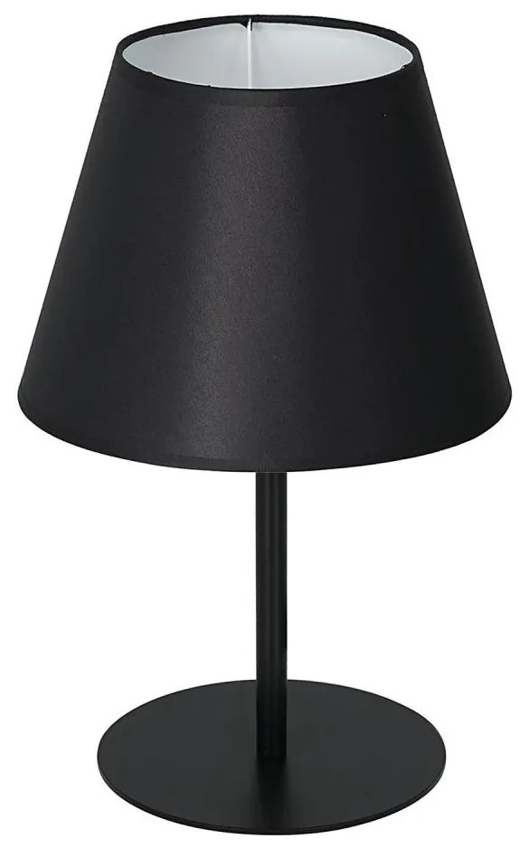 Lampa stołowa ARDEN 1xE27/60W/230V pr. 20 cm czarno-biała
