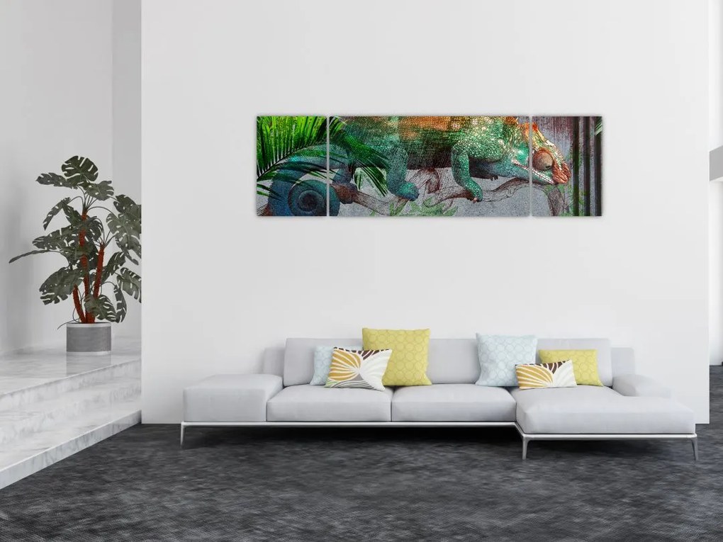 Obraz - Kameleon (170x50 cm)