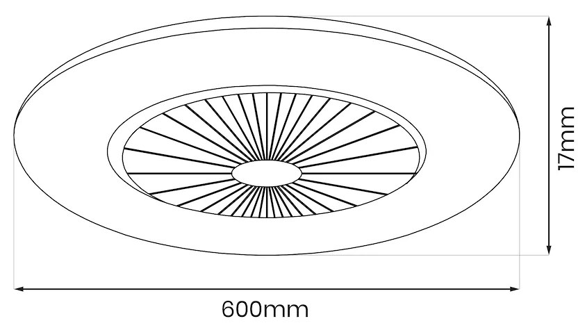 Lampowentylator ZEPHYR SILVER 48W LED+ PILOT