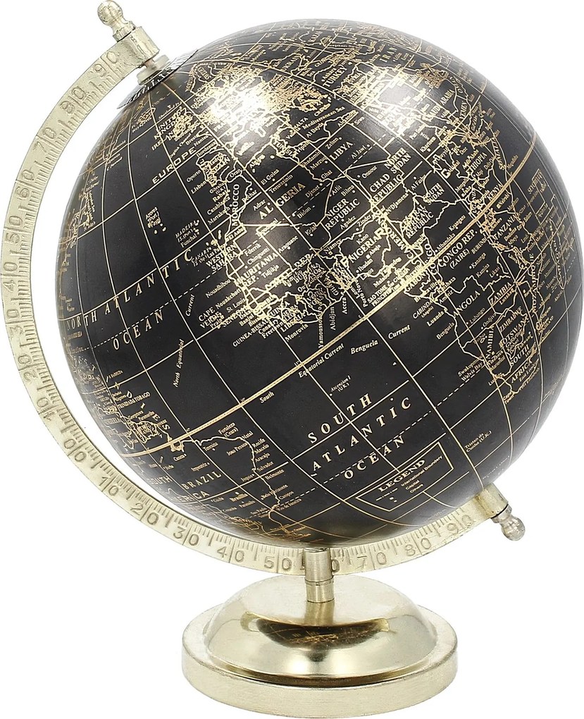 Dekoracja Globe Black 28 cm