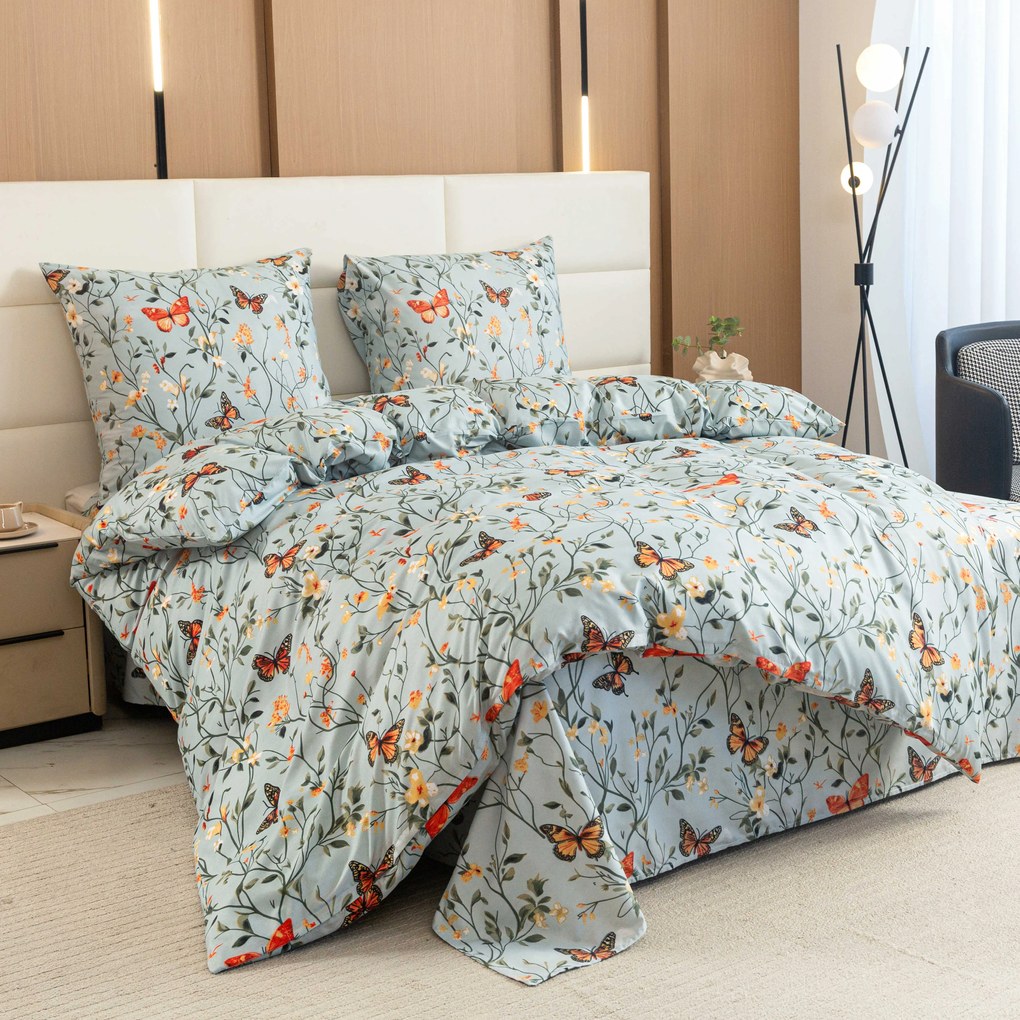 PrzytulneMieszkanie.pl PrzytulneMieszkanie.pl Pościel z mikrofibry MONARCH WINGS jasnoniebieskie Rozmiar pościeli: 70 x 90 cm | 140 x 200 cm