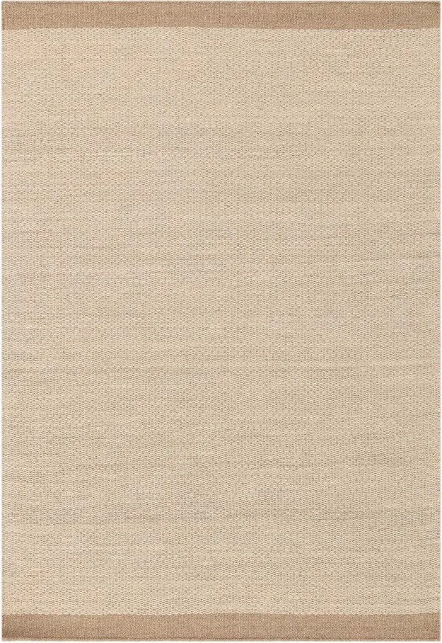 Beżowy/kremowy wełniany dywan tkany ręcznie 120x170 cm Lima Sand – Asiatic Carpets