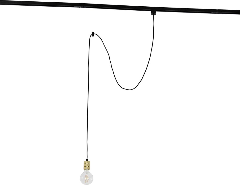 Lampa wisząca ze złotym zawieszeniem szynowym - Iconic Cavalux
