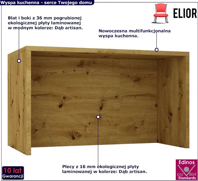 Wyspa kuchenna dąb artisan K5-S48