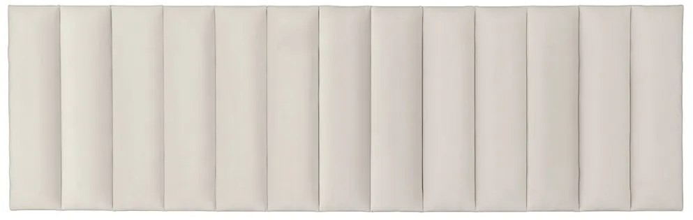 PROMOCJA Tapicerowany panel ścienny FRAME PAROS 15x90 cm, kremowy II gatunek