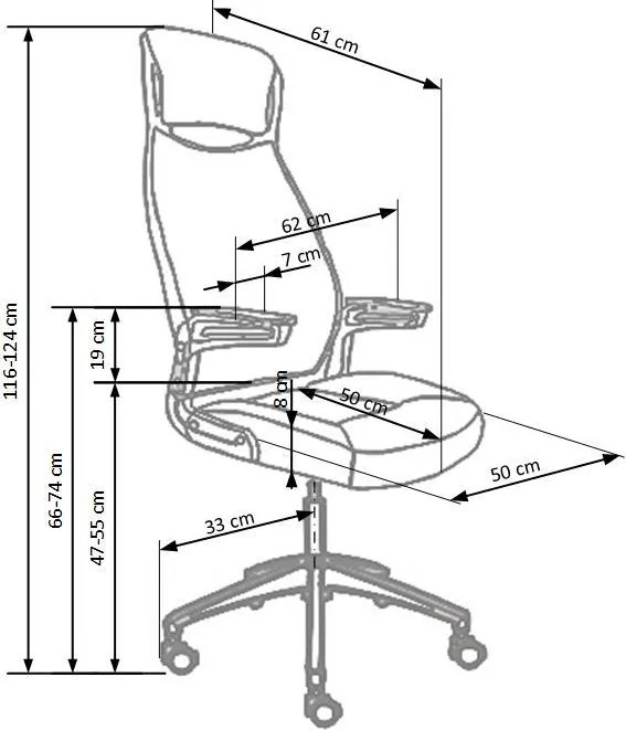 Komfortowy fotel biurowy Franklin