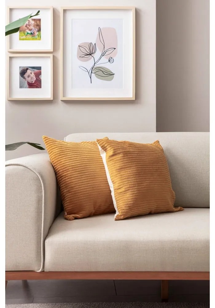 Sztruksowe poszewki na poduszki zestaw 2 szt. 43x43 cm – Mioli Decor