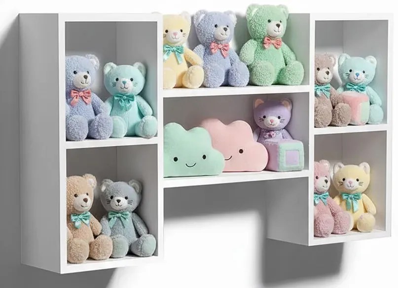 Biała wisząca półka dziecięca A1-G66