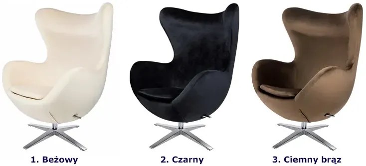 Ciemnobrązowy fotel obrotowy tapicerowany - Arha 5X