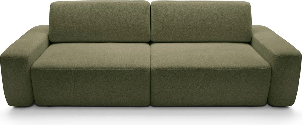 Masseno Sofa VEO z funkcją spania i pojemnikiem na pościel - Zielony - RAVEN 78