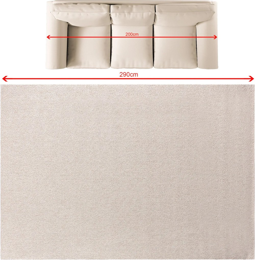 Dywan Solaro linen grey 200x290 cm