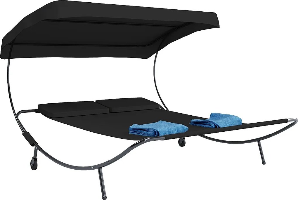 Podwójny leżak ogrodowy Leżak przeciwsłoneczny Bindox