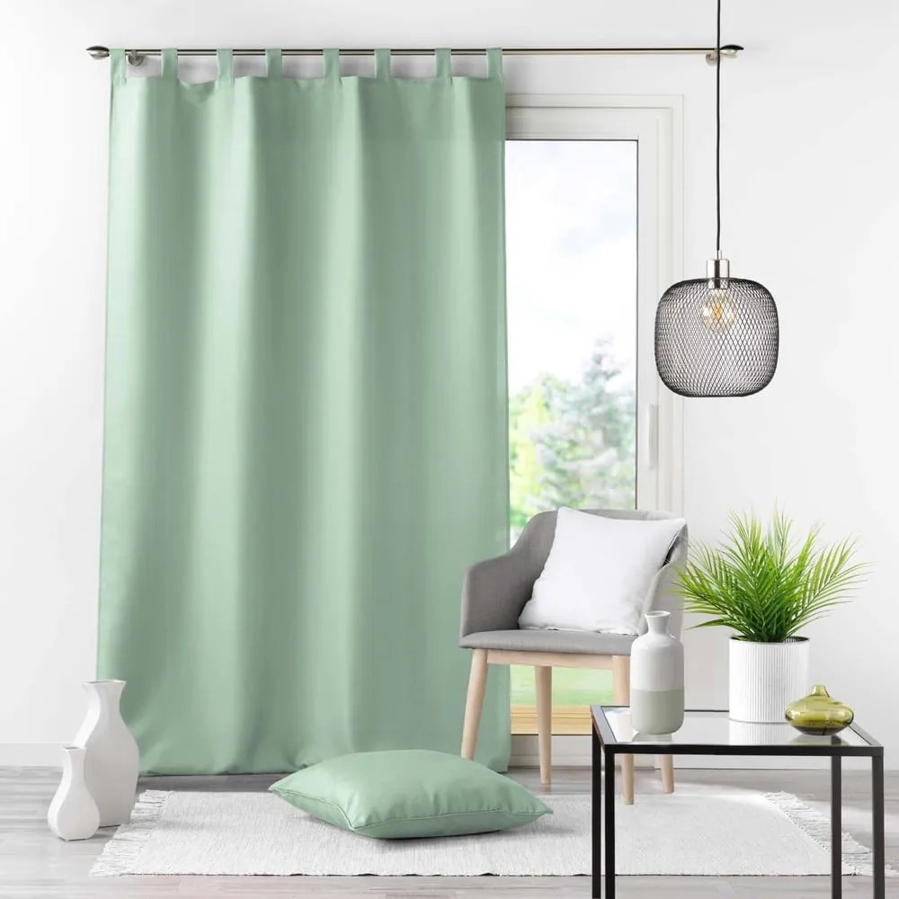 Zielona zasłona 140x260 cm Essentiel – douceur d'intérieur