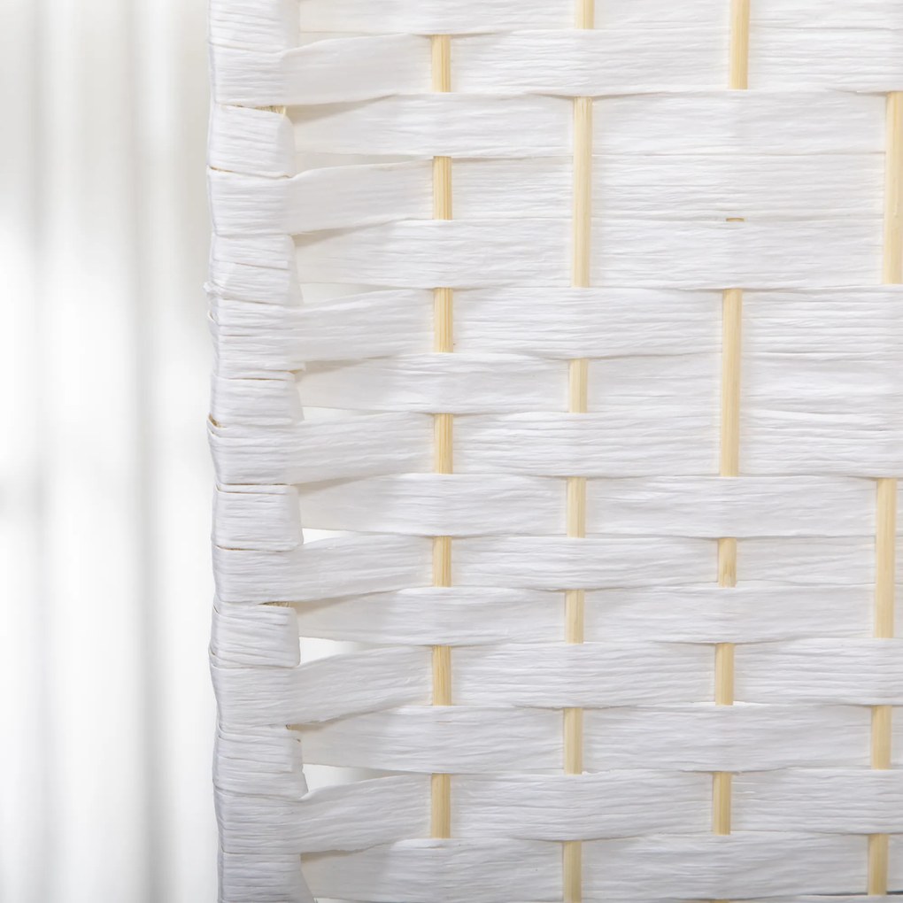 HOMCOM Parawan 4-częściowy 160 x 170 cm składany, przegroda z falistego włókna, przegroda do salonu | Aosom PL