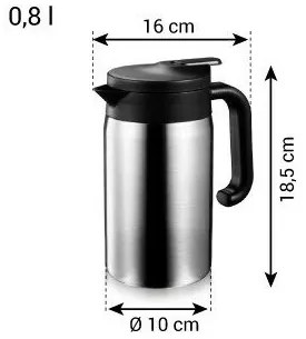 Tescoma Termos z zamknięciem dozującym CONSTANT 0,8 l, stal nierdzewna