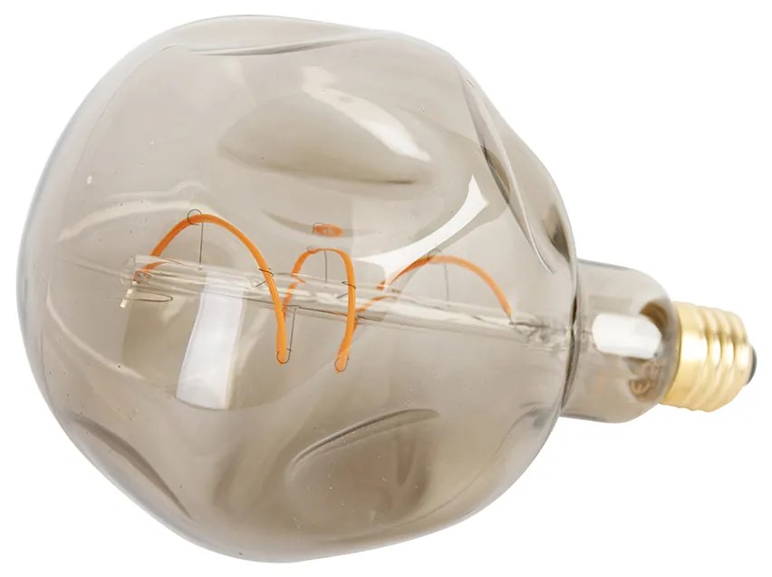 Żarówka LED E27 ściemnialna G125 brązowa 4W 120lm 1800K