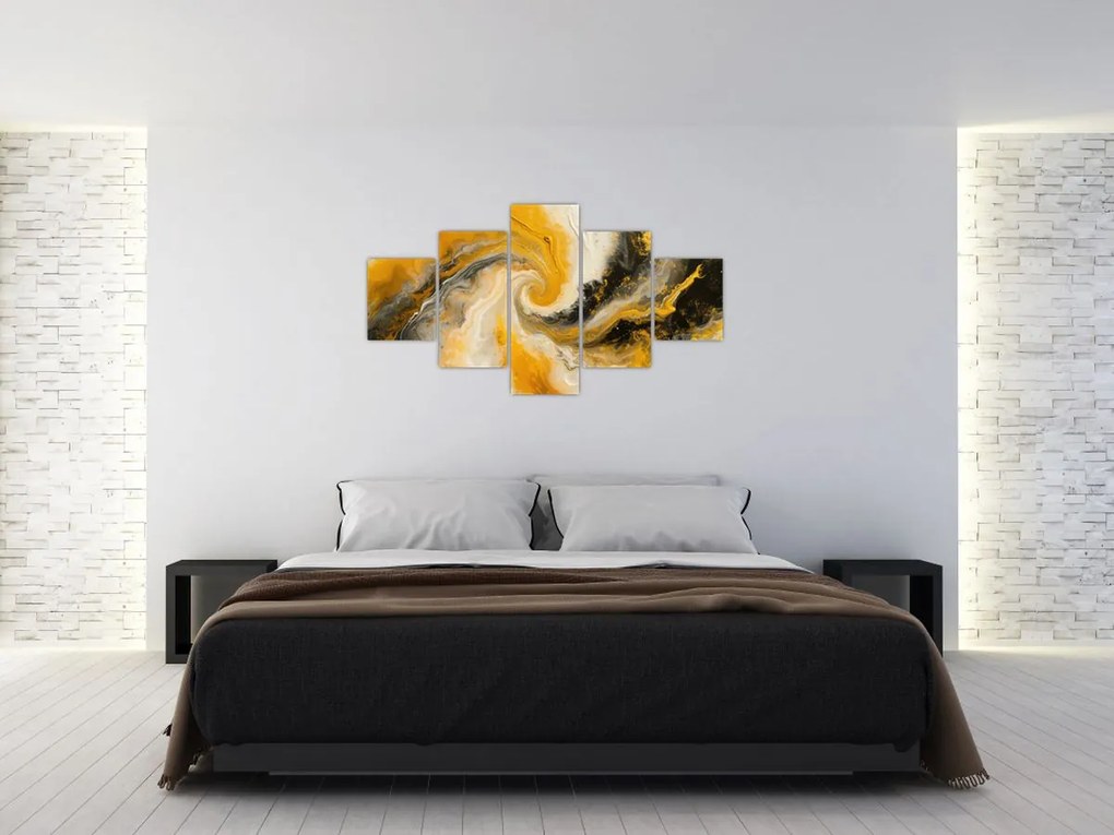 Obraz - Abstrakcja spiralna (125x70 cm)
