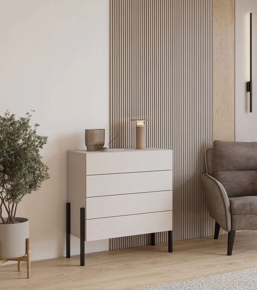 Komoda JUKARIS 84 cm do Salonu Sypialni Kaszmir