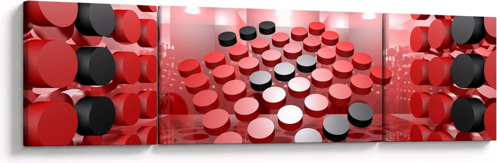 Obraz abstrakcji przycisku (170x50 cm)