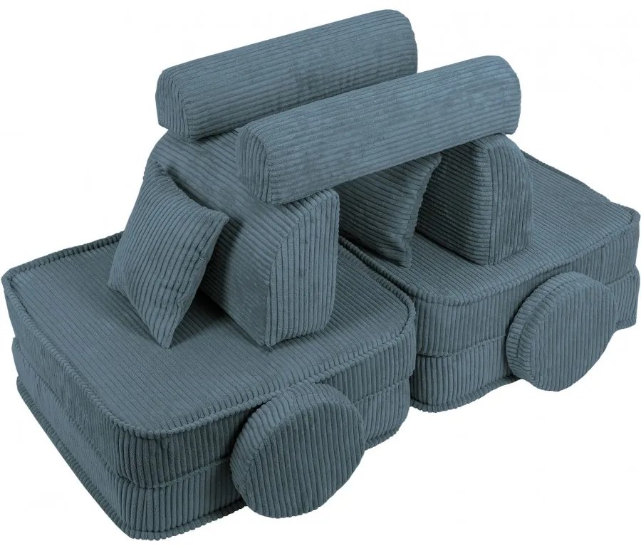 Pocket sofa plus aesthetic turkusowa - meowbaby®
