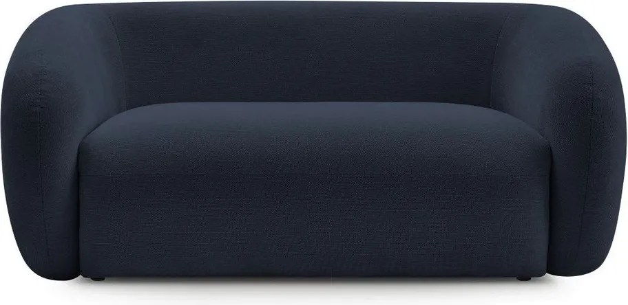 Ciemnoniebieska sofa z tkaniny szenilowej 160 cm Celine – Bobochic Paris