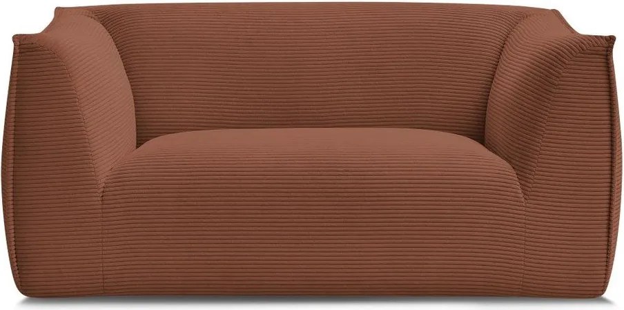 Pomarańczowa sztruksowa sofa 170 cm Giorgia – Bobochic Paris