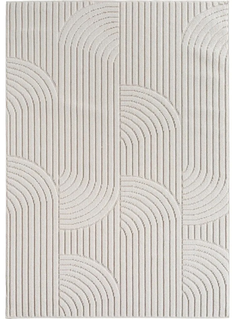 Dywan nowoczesny Helix Geometria kremowy 80 cm x 150 cm