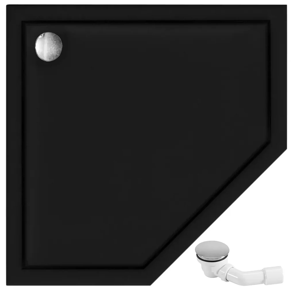 Brodzik prysznicowy Diamond Czarny 90x90