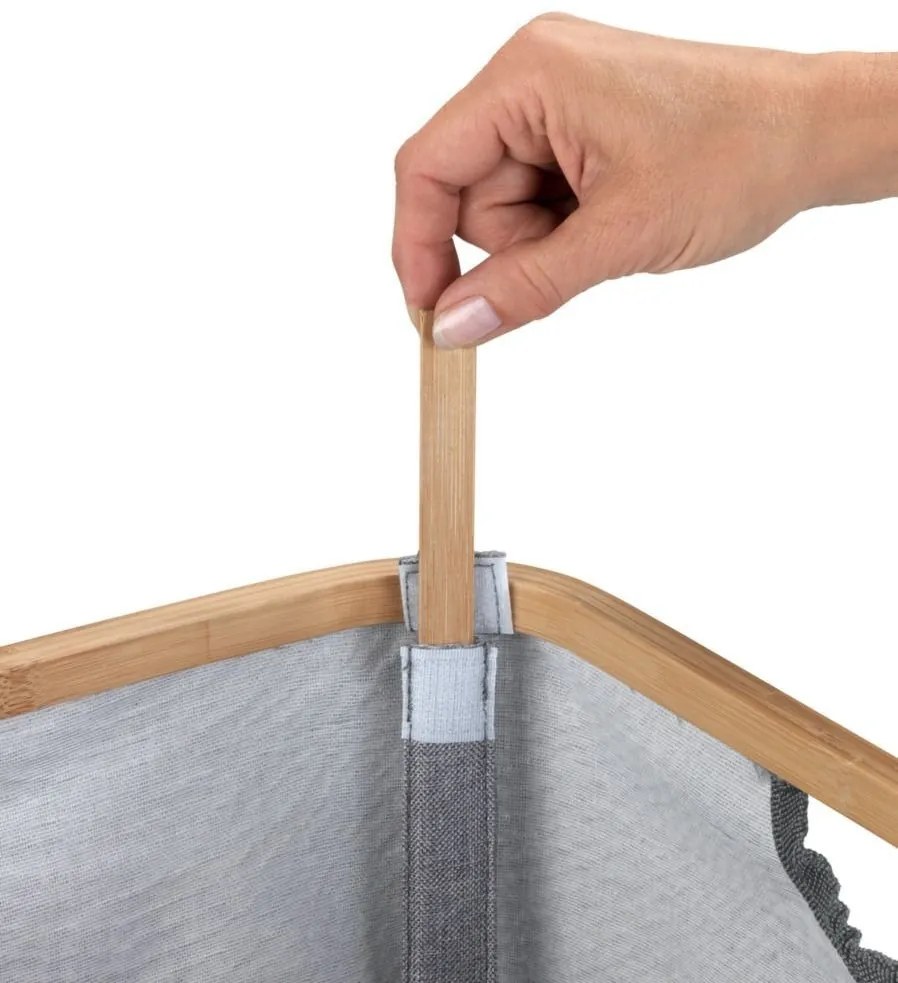 Kosz do przechowywania BAHARI BAMBOO z uchwytami, WENKO