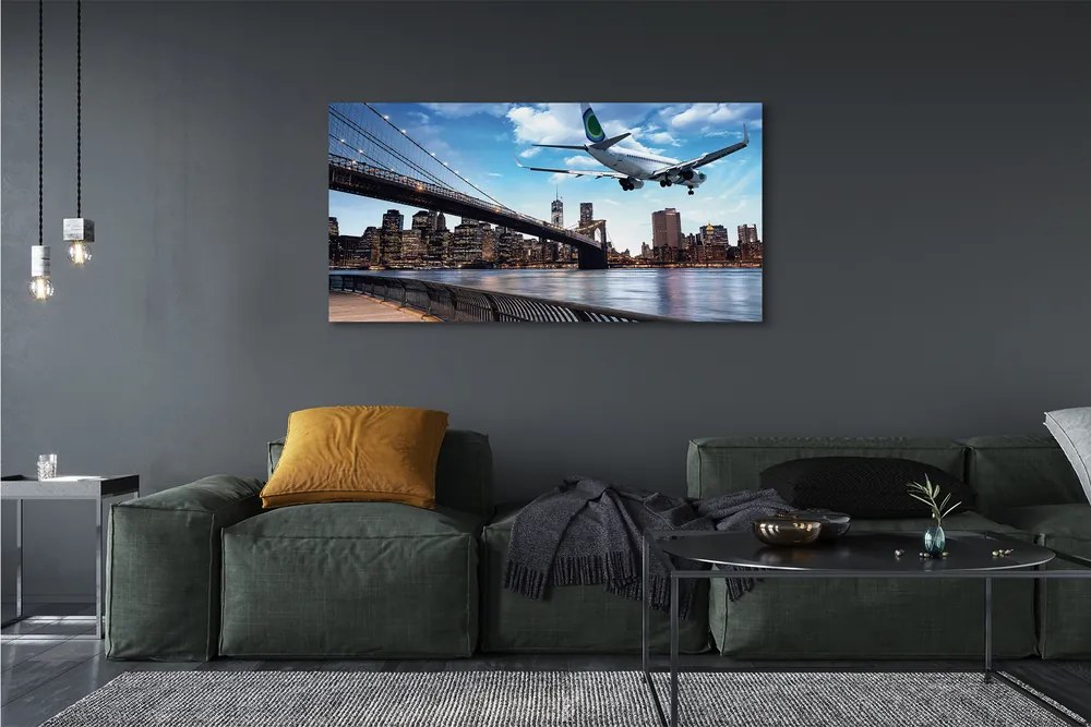 Obraz na płótnie Samolot w Podniebnej Podróży