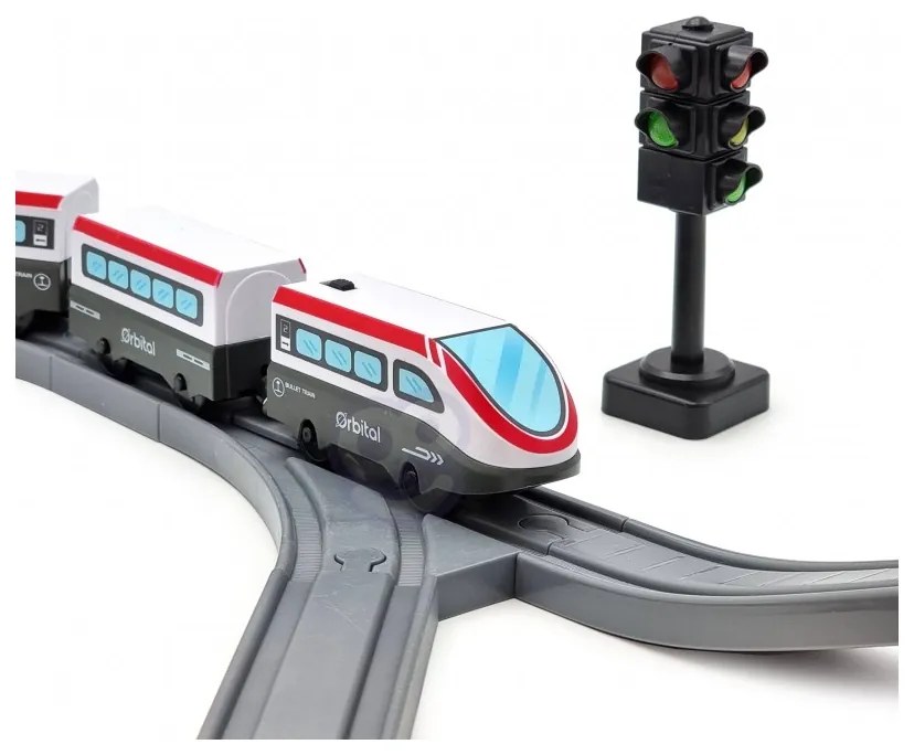 Woopie kolejka elektryczna tor most tunel 80 el.
