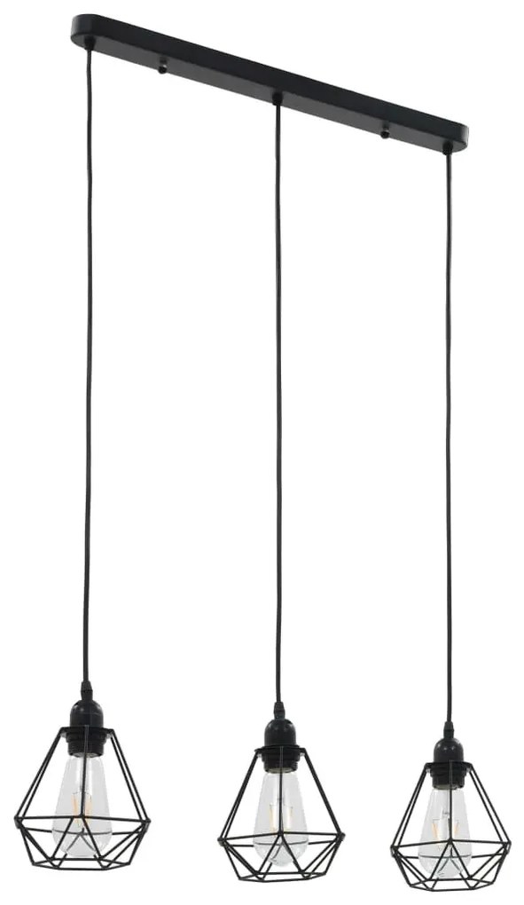 Czarna lampa wisząca nad stół - EX178-Marelo