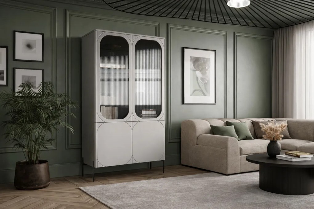 Witryna Sonatia do salonu 100 cm - kaszmir