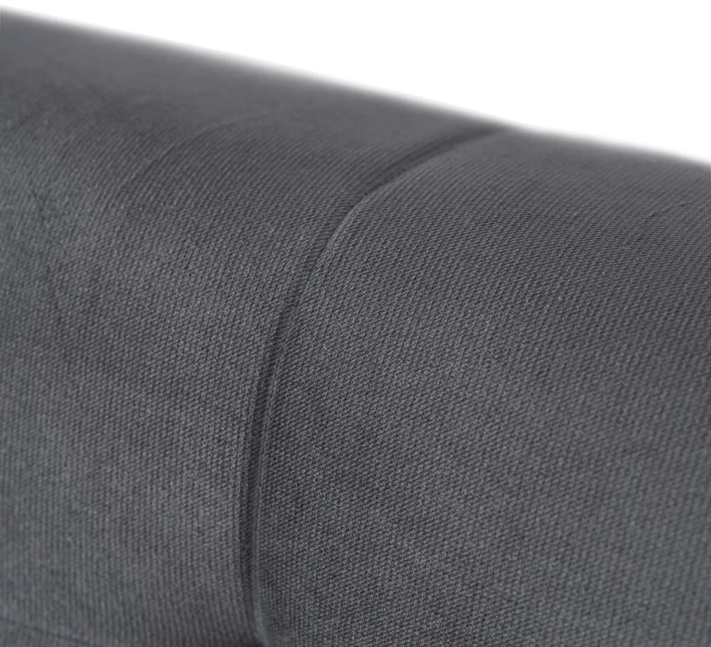 Sofa z Funkcją Spania LIMA Rozkładana Wersalka Dwuosobowa Szara Nowoczesna do Salonu