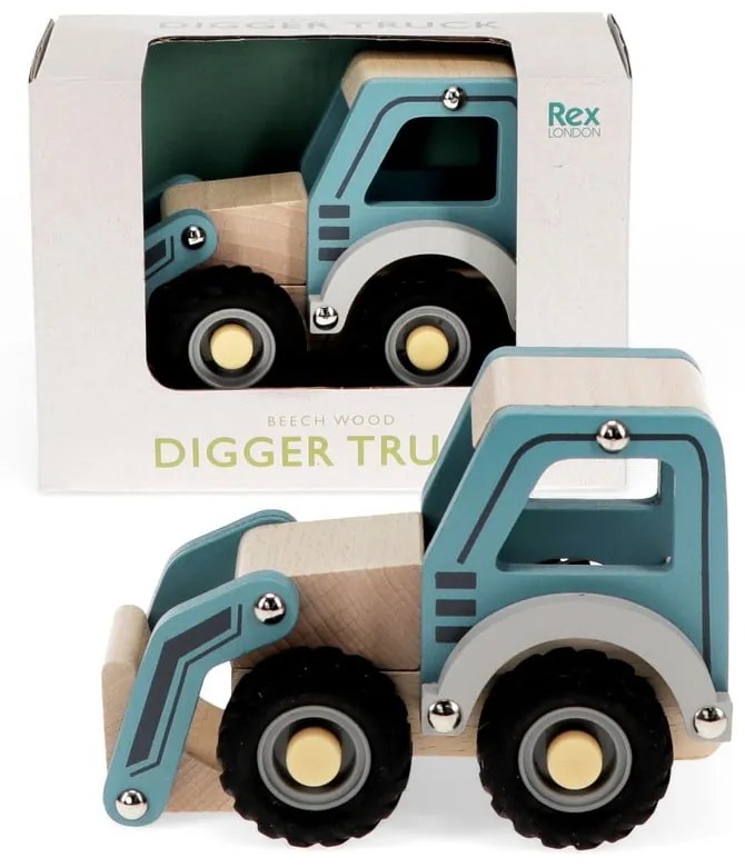 Drewniany traktor Digger Truck – Rex London