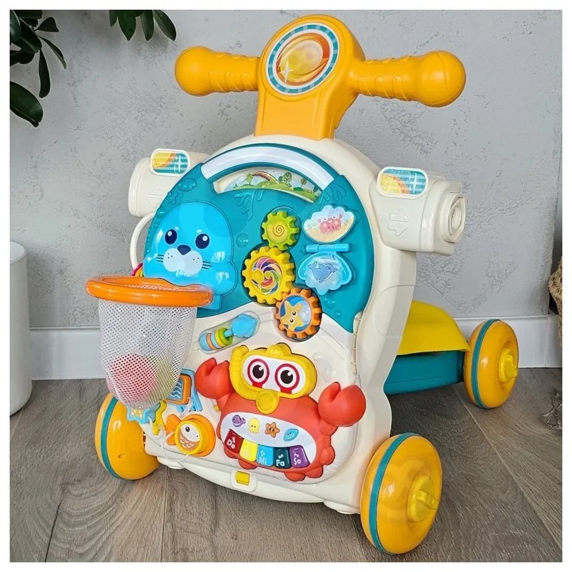 Woopie baby pchacz chodzik stolik edukacyjny hulajnoga jeździk 4w1