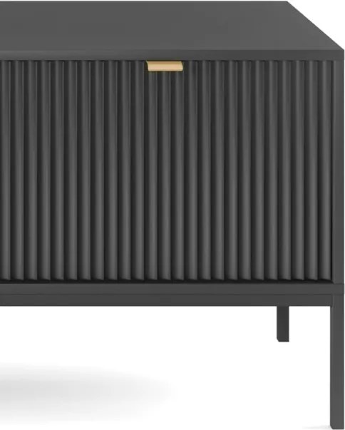 NAYA Szafka RTV 154 czarna | czarny stelaż