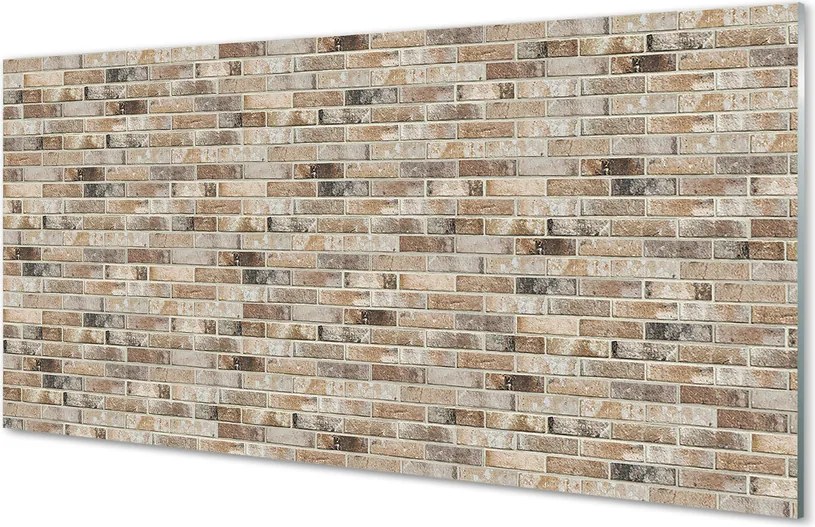 Szkło do Kuchni na Ścianę Loftowa Czerwona Cegła