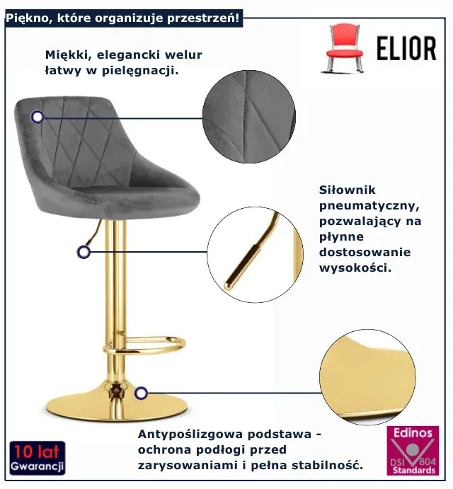 Hoker welurowy w stylu glamour R5-R57