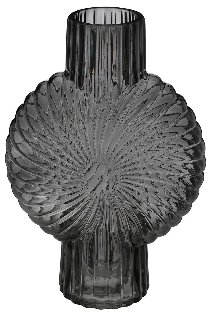 Wazon z barwionego szkła COQUILLAGE, 25 cm