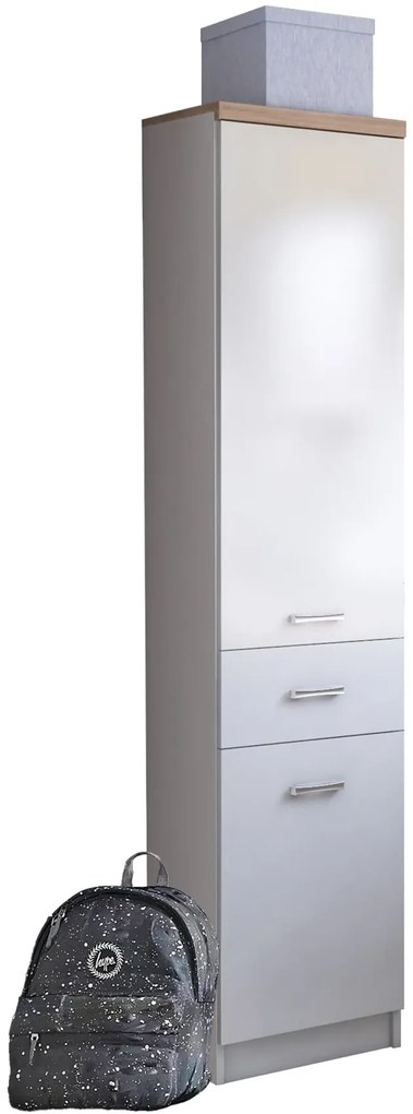 Wysoki Regał Biały Słupek T8-K40