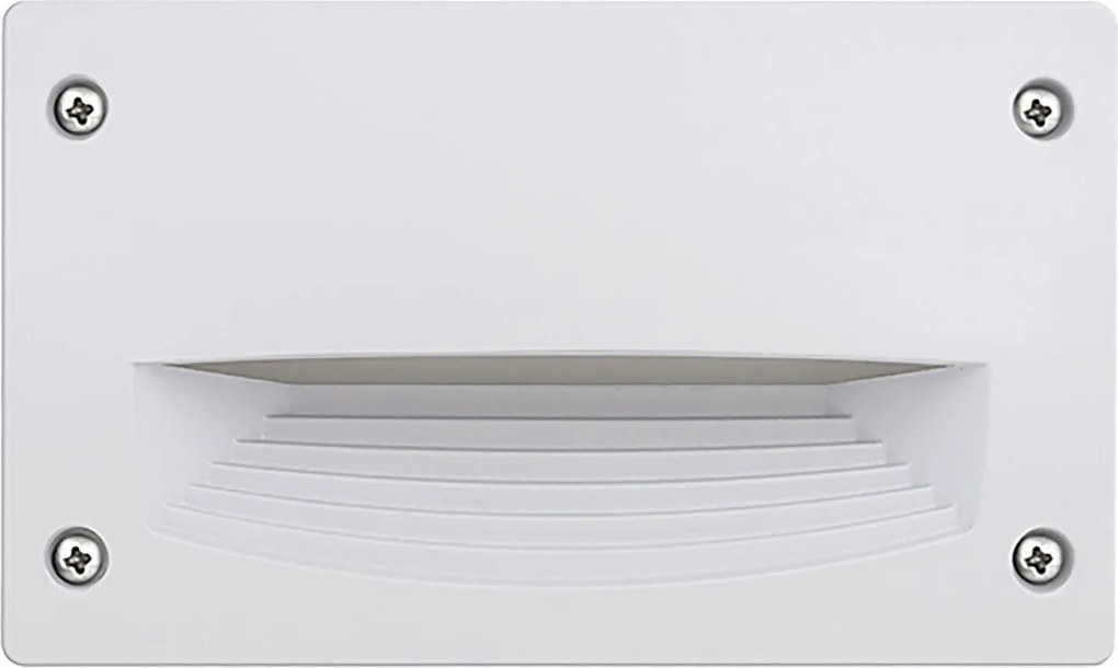 DEVON do wbudowania na zewn?trz, nowoczesny i uniwersalny styl - d?. 18,8 cm - prostok?tny - Gx53 LED T2 3W - ?ywica - Kselect - ip66 - ?ywica i biel