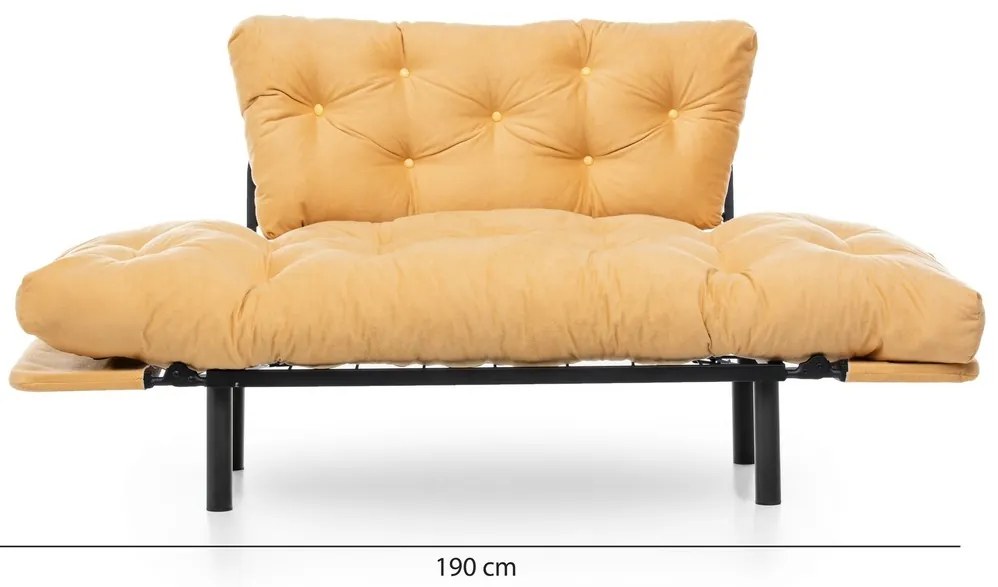 Sofa rozkładana Nitta Mustard