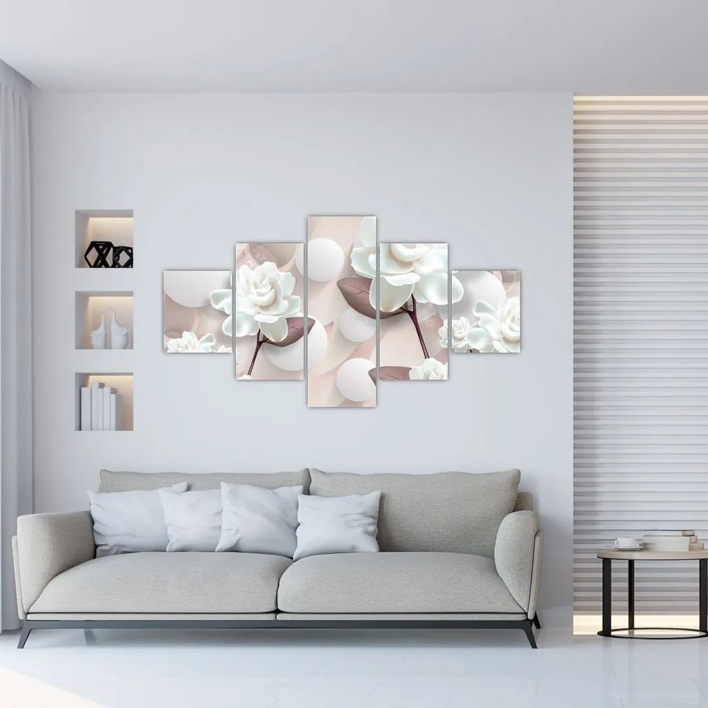 Obraz - Kwiat róży (125x70 cm)