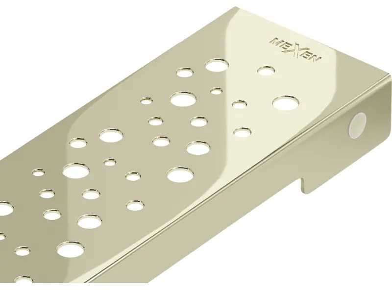 Mexen Flat M12 maskownica do odpływu liniowego 70 cm, złota - 1521070