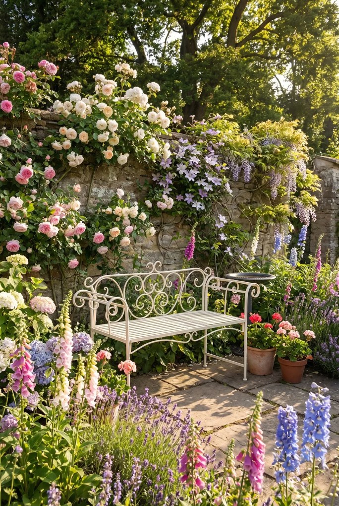 Metalowa ławka ogrodowa R2-N64